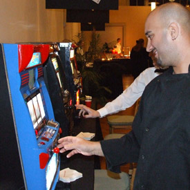 Slot Machine at Casino Party