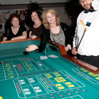 Craps Table at Casino Theme Party